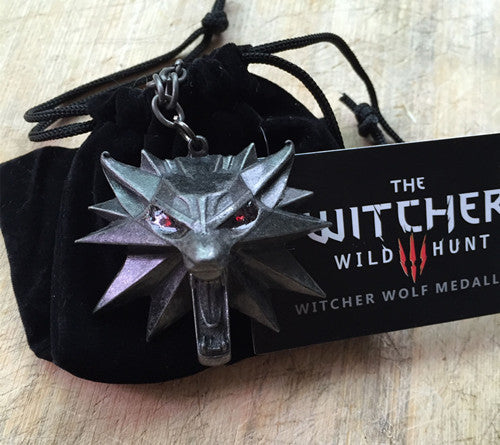 The Witcher 3 wizard original Pendant Necklace with wholesale Wolf Card