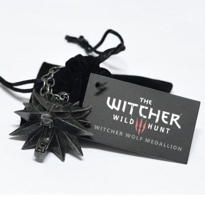 The Witcher 3 wizard original Pendant Necklace with wholesale Wolf Card