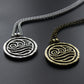 4 Elements Air Earth Fire Water White Lotus Elements Necklace Pendant Bronze Silver