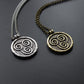 4 Elements Air Earth Fire Water White Lotus Elements Necklace Pendant Bronze Silver