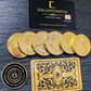 Continental Hotel cards and coins set. Baba Yaga John Continental gold coin. Continental hotel coin