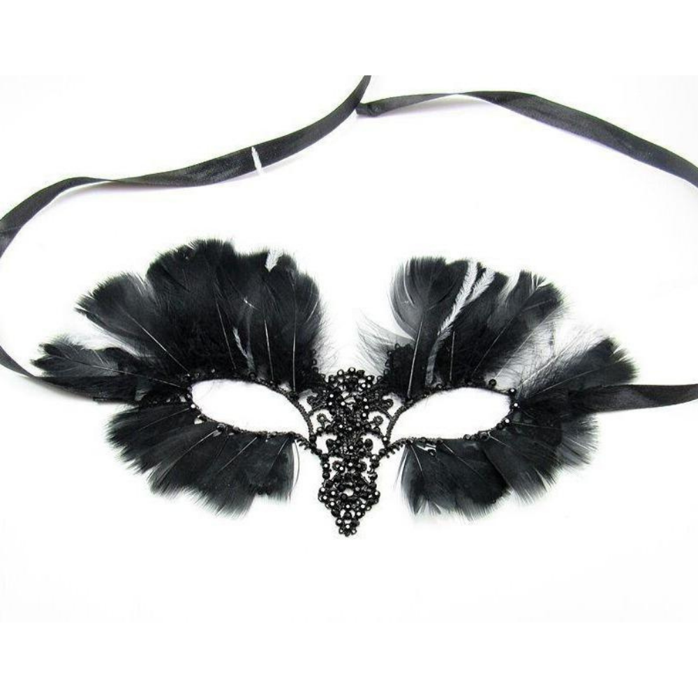 Masquerade De Vil mask Witch Lace Black Feather Witch Lace Black Feather Halloween Party Mask Women's Gifts