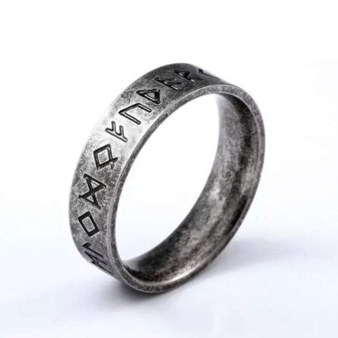 Odin Nordic Viking Amulet Rune Ring Norwegian Scandinavian 316L Stainless Steel Vikings Gothic Ring Men Ring Retro Punk Rock Ring Vintage