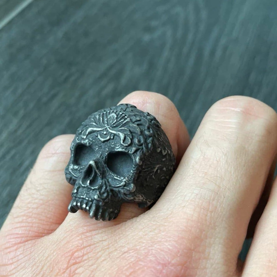 Skull Ring blood oath marker Day of the dead J. Wick El Día de Muertos