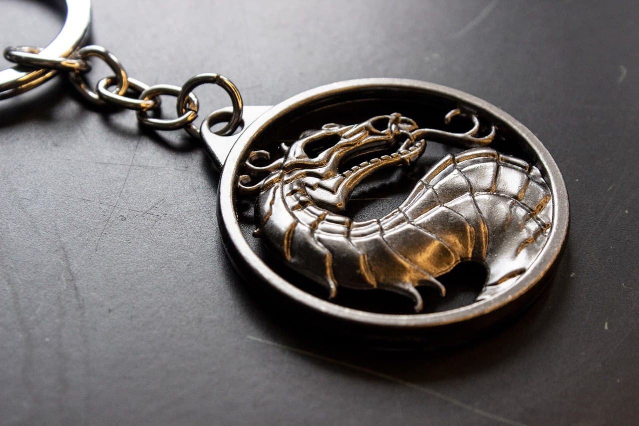 Logo pendant keychain necklace Scorpion Lin Kuei