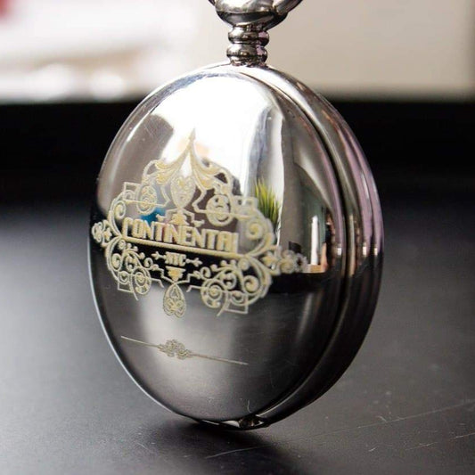 Continental Hotel Pocket Watch John W. Pendant coin.  Watch